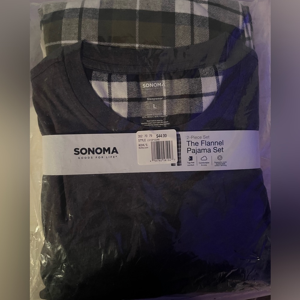 Pajama Set that is still in the plastic wrap